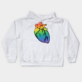 Rainbow Heart Kids Hoodie